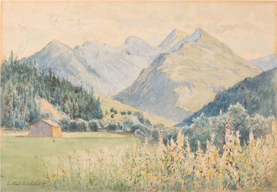 LANDSCAPE NEAR KITZBÜHEL by Monogrammist H.B., 1887