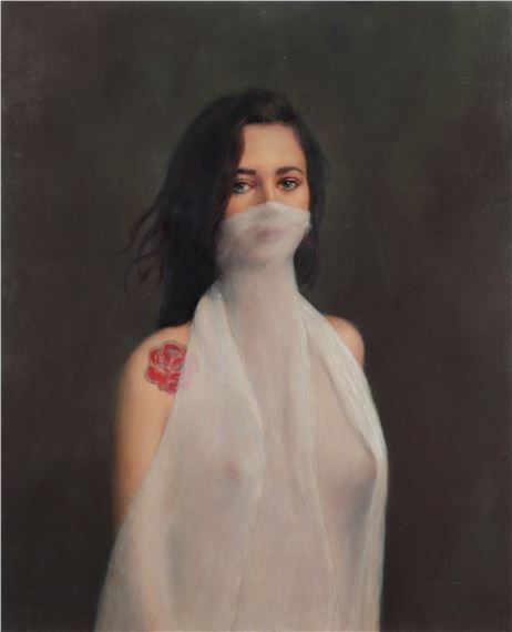 Veiled nude by Harry Holland