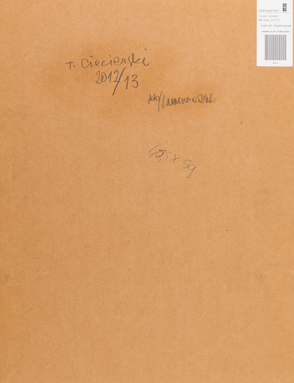 Artwork by Tomasz Ciecierski, Untitled, Made of crayon, collage/paper