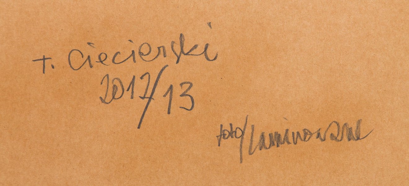 Artwork by Tomasz Ciecierski, Untitled, Made of crayon, collage/paper