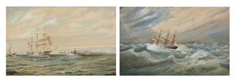 Two Works: Shipping at sea - J. A. Gregor