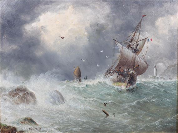 rough seas ship