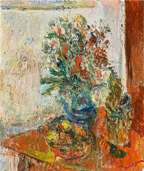 Intérieur au vase strié by Marcel Saint-Jean, 1990