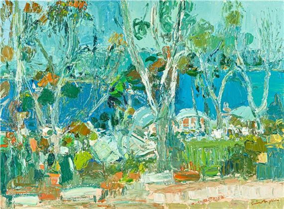 Vue du cimetière des Italiens by Marcel Saint-Jean, 1978