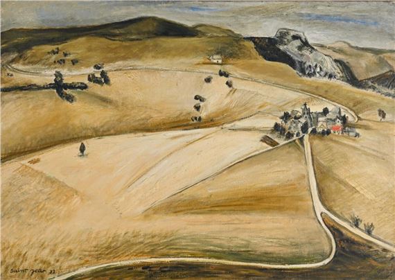Paysage vallonné by Marcel Saint-Jean, 1937