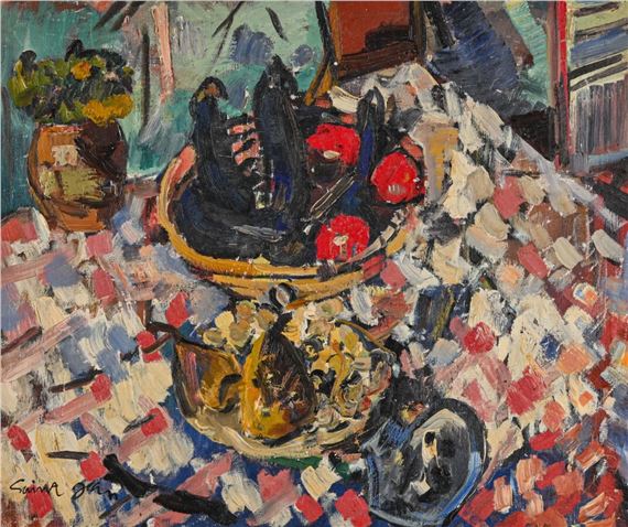 Nature morte aux aubergines