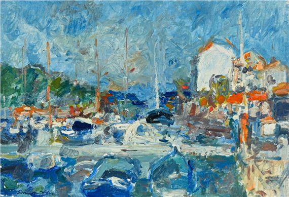 Saint-Mandrier, le port by Marcel Saint-Jean, 1974