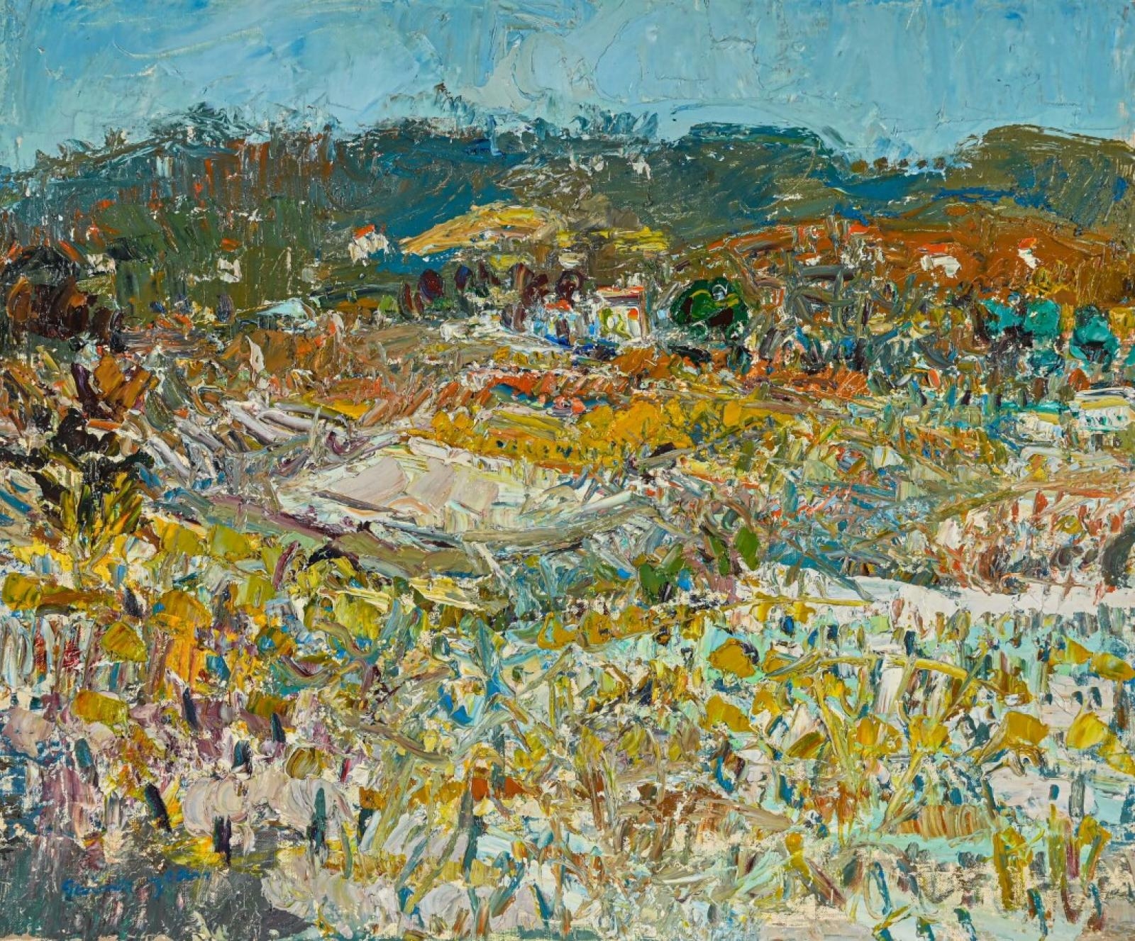 Artwork by Marcel Saint-Jean, Les Vignes, Made of Oil on canvas