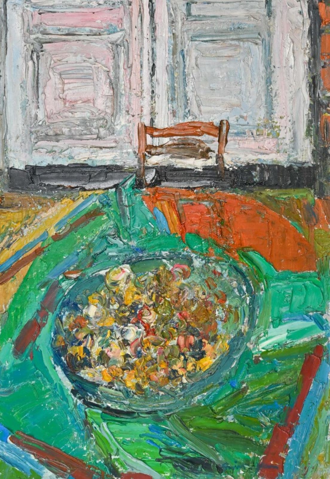 Artwork by Marcel Saint-Jean, Les mirabelles, Made of Oil on canvas