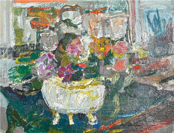 Le bouquet d'hortensias by Marcel Saint-Jean, 1964