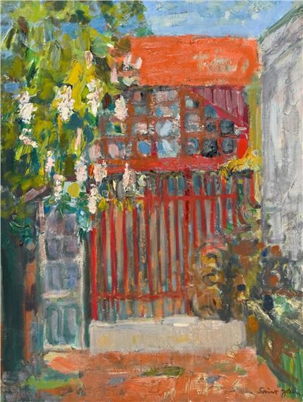 Le portail rouge by Marcel Saint-Jean