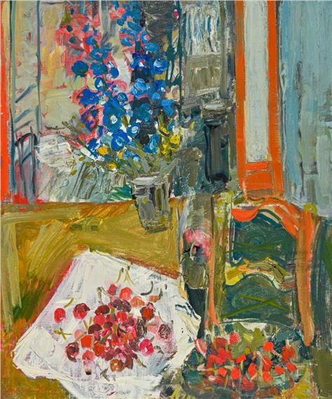 Intérieur aux fleurs et aux fruits by Marcel Saint-Jean