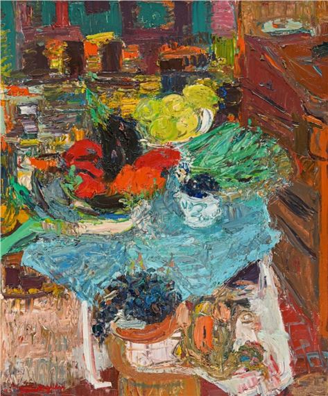 La table bleue by Marcel Saint-Jean, 1982