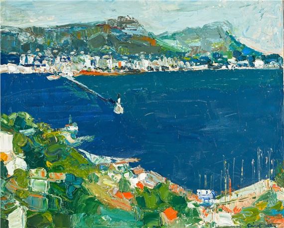 Paysage au Mourillon by Marcel Saint-Jean, 1980