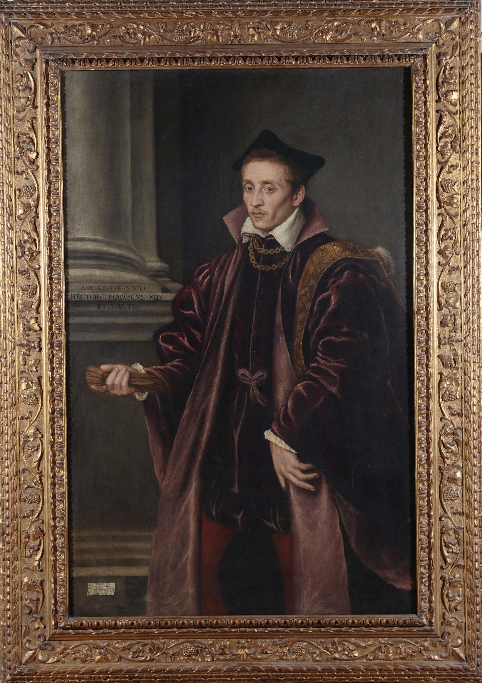 Artwork by Francesco Apollodoro, Ritratto di Ettore Tiraboschi, Made of oil on canvas