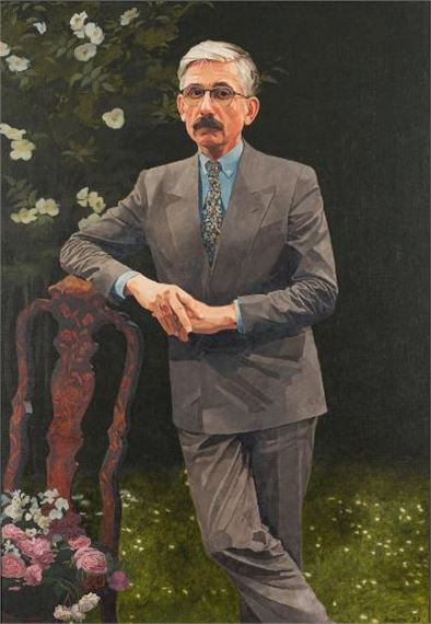 Paul Brason | Portrait of Sir Roy Strong, (Young Man Among Roses) (1988 ...