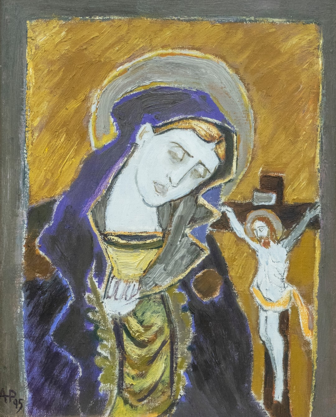 Artwork by Angela Popa Brădean, Icon, Made of oil on canvas