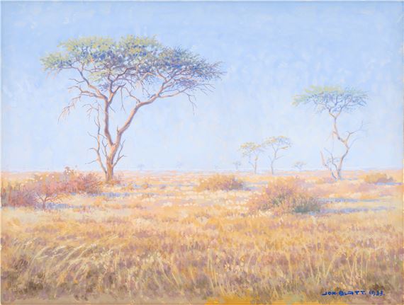 Eiseb Landscape by Johannes Blatt, dated 1933