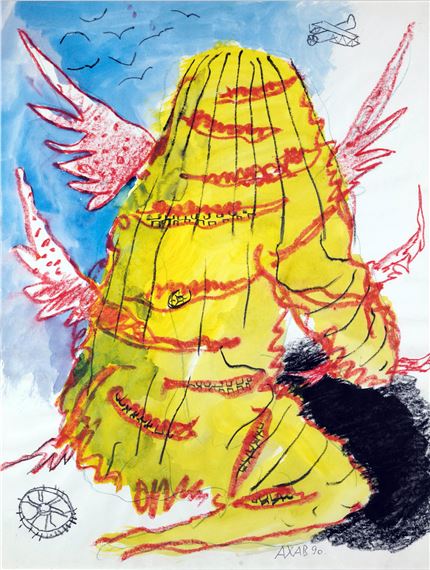 Cocoon-stuffed (Scarecrow) by Valery Aisenberg, 1990