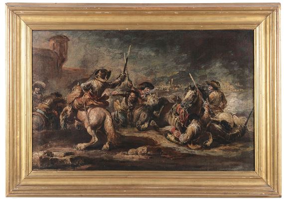 Battaglia con cavalieri by Francesco Simonini