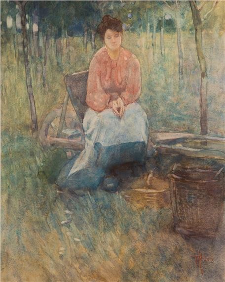 Seated Woman, Provence by Frances Hodgkins, 1906