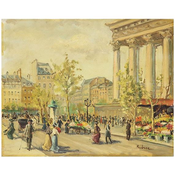 LE MARCHÉ AUX FLEURS DE LA PLACE DE LA MADELEINE by Serge Agababian Sedrac