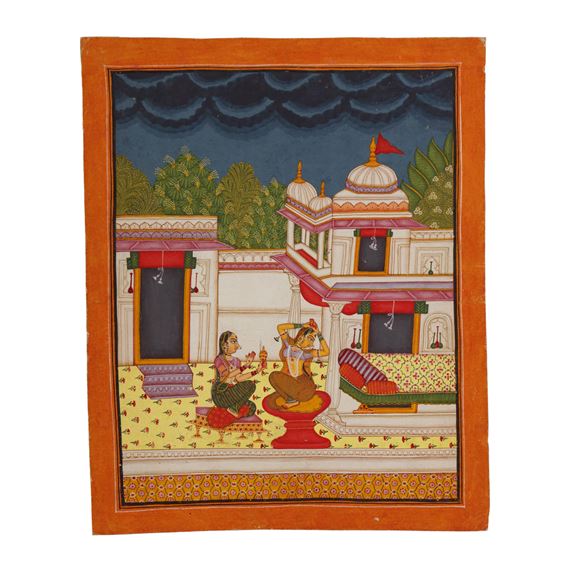 AN ILLUSTRATION TO A RAGAMALA SERIES: DESVARARI RAGINI, INDIA, BUNDI