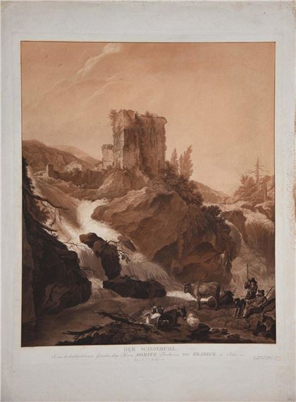 Der Wasserfall by François Aubertin, 1801