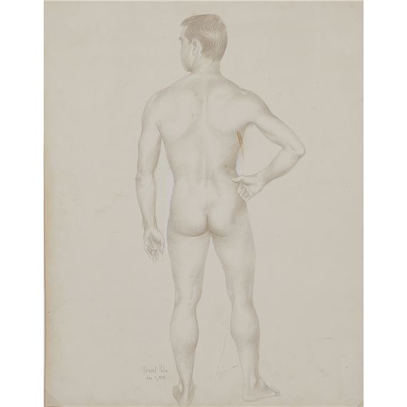Male Nude by Bernard Perlin, 1948