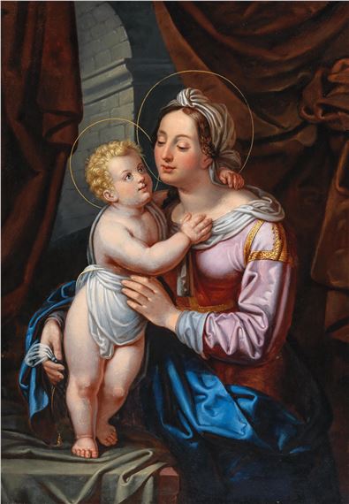 Madonna and Child by Nazarene School, 19th Century, circa 1810