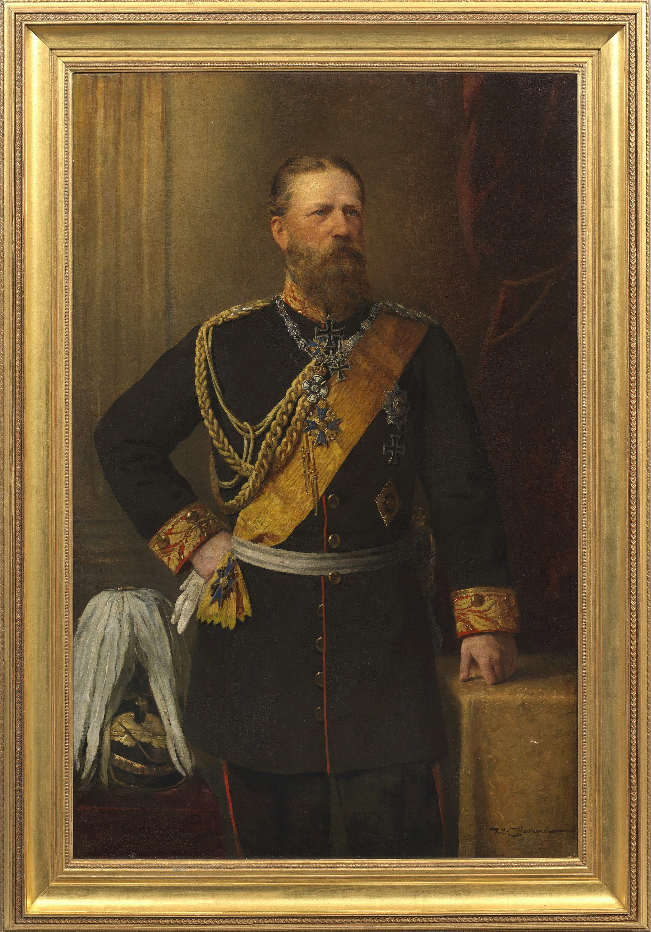 sofisticata incorniciato Kaiser Friedrich III tela n pfüller 