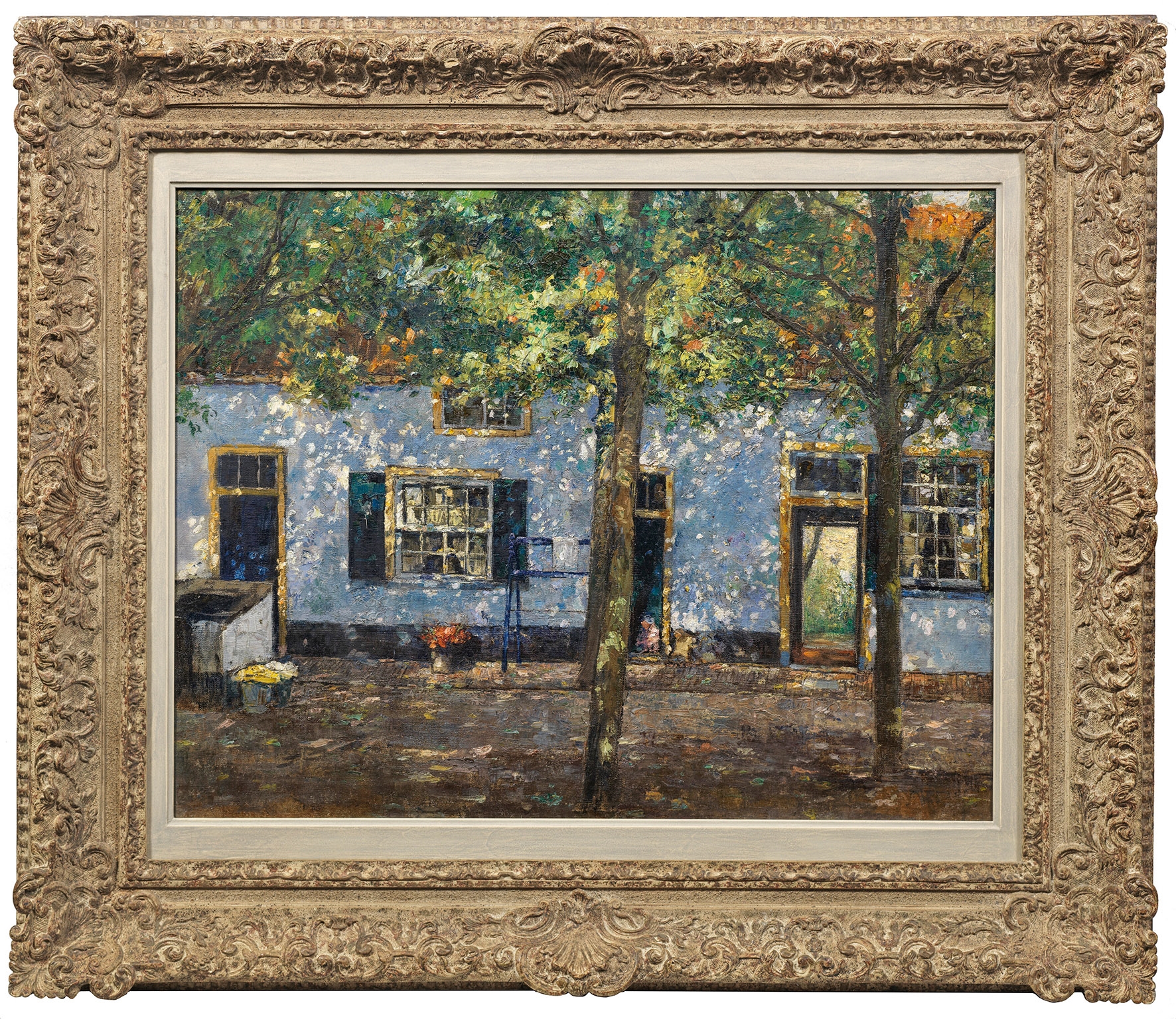 Artwork by Hans Busse, Friesenhaus auf Sylt, Made of Oil on canvas