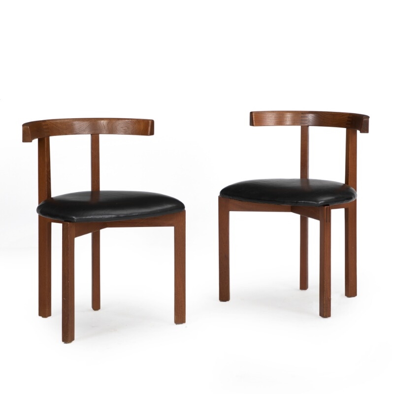Artwork by Ole Gjerlov-Knudsen, Torben Lind, Set of six armchairs of teak