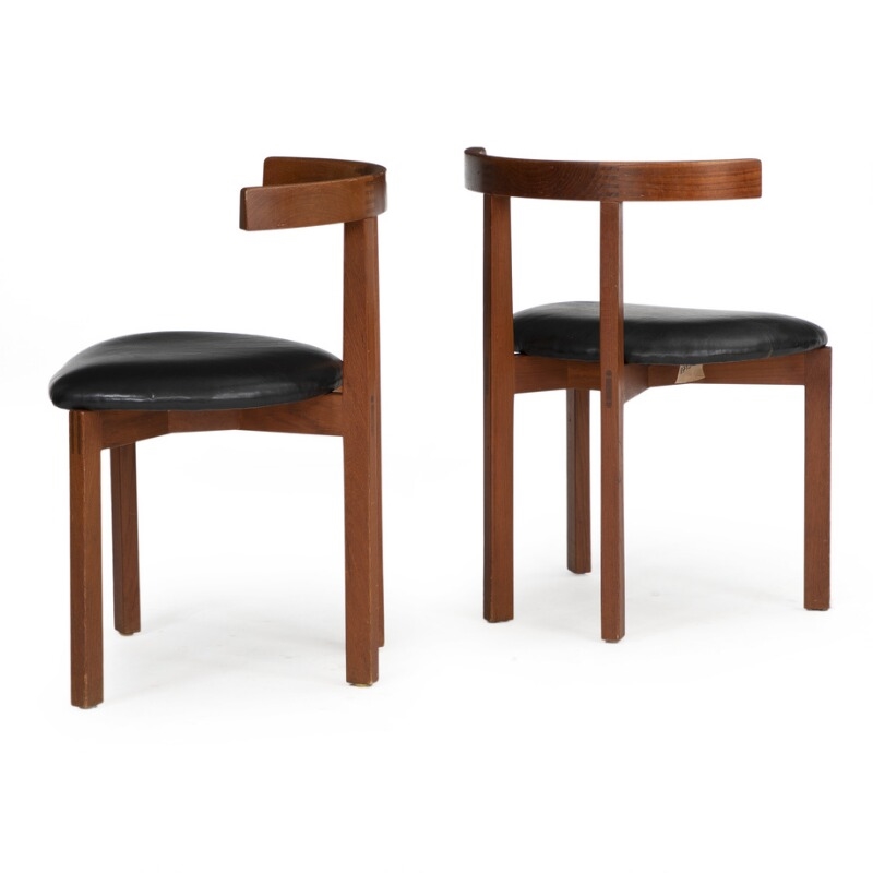 Artwork by Ole Gjerlov-Knudsen, Torben Lind, Set of six armchairs of teak