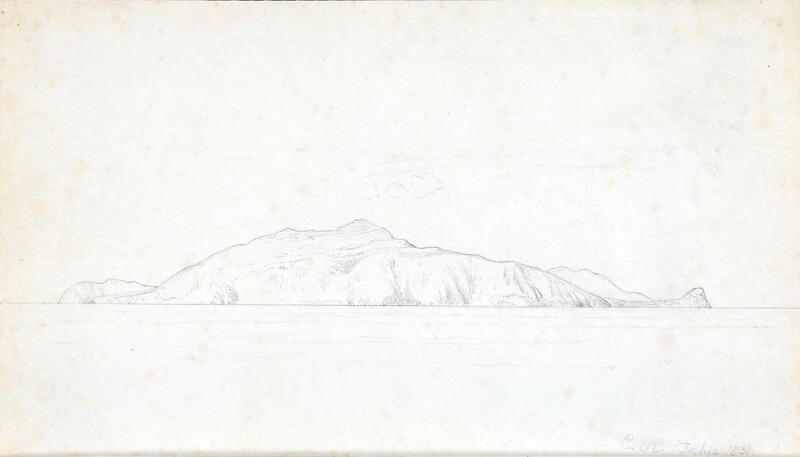 View from Ischia by Carl Christian Constantin Hansen, 1838