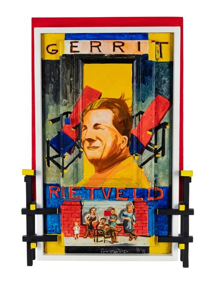 Gerrit Rietveld by Red Grooms, 1991