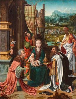 Adoration of the Magi. - Adriaen van Overbeke