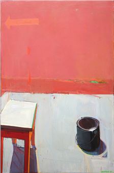 "Still Life with Red Piano Stool" - Raimonds Staprans
