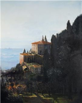 The Villa Medici overlooking the Arno Valley & Florence - Timothy Boutsis