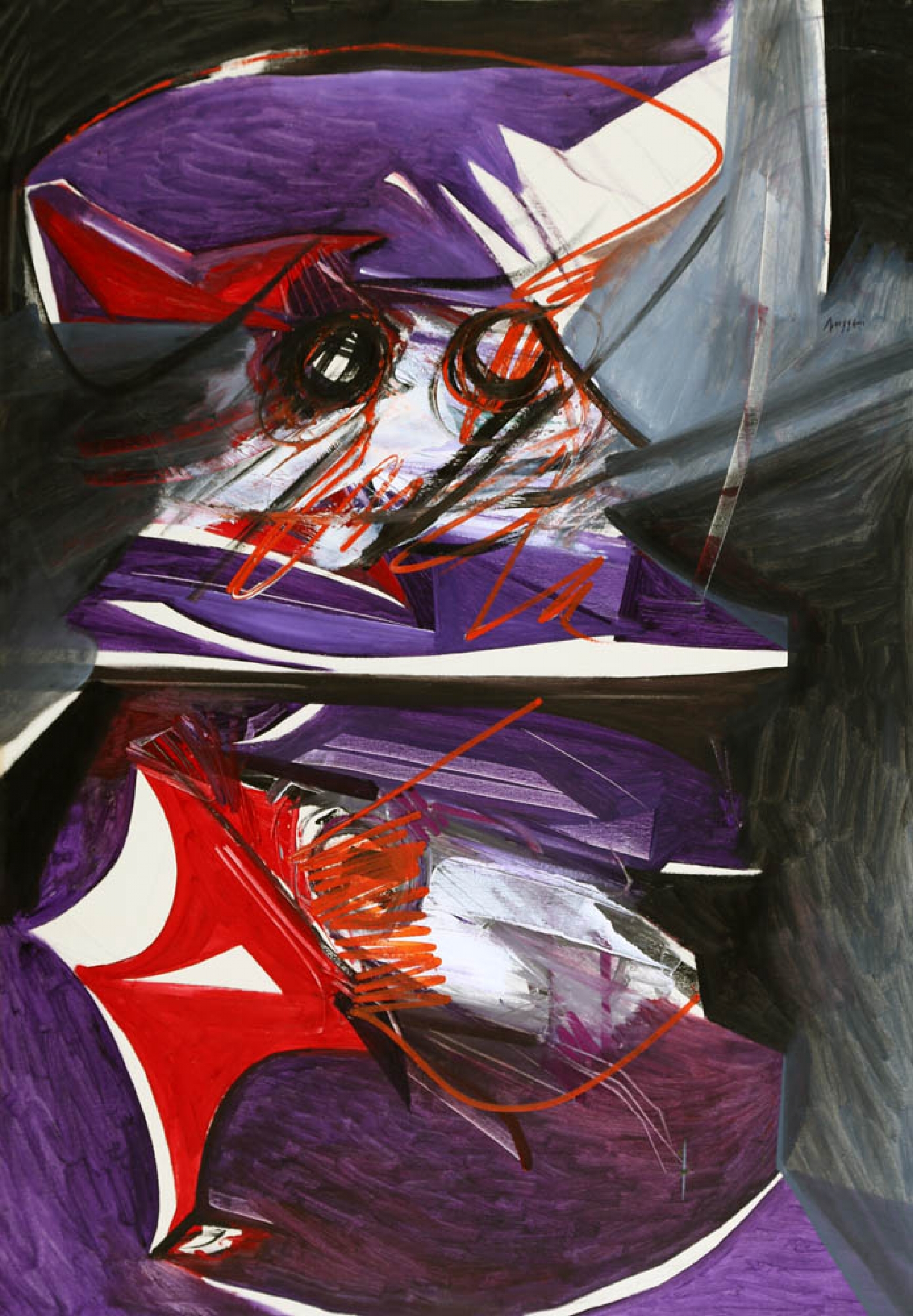 Artwork by Piero Ruggeri, Portrait of a Cardinal, Made of oil on canvas