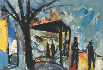 Figuren am Baum by Carl Walter Liner, 1950