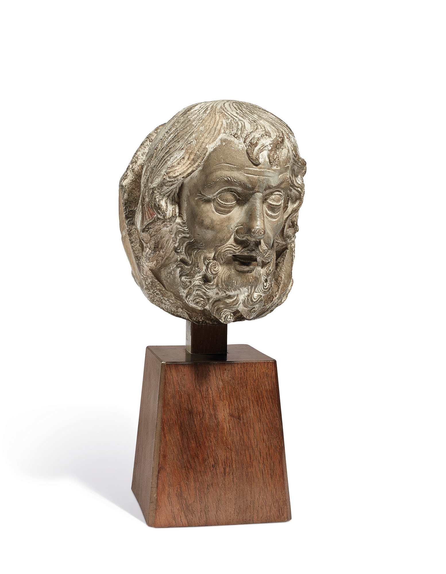 French School, 15th Century | TÊTE SCULPTÉE EN PIERRE REPRÉSENTANT UN ...