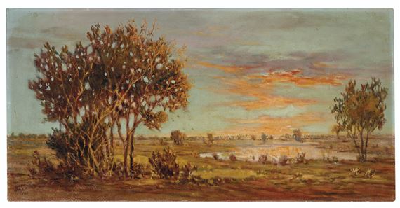 Untitled (Landscape) by Ustad Allah Bux, 1960