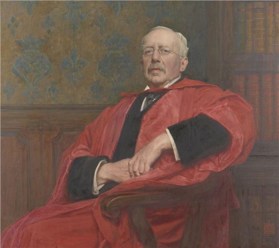 Portrait of Sir Robert Michael Simon FRCP (1850-1914) by Edward Steel Harper, dated 1914