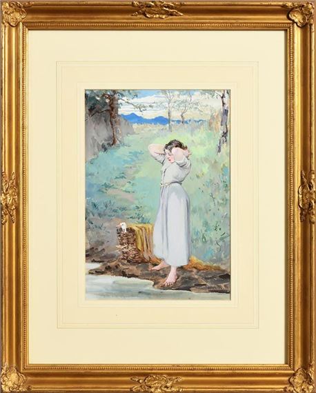 Howard Helmick | The Goose Girl | MutualArt