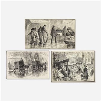 Parisian Life I, II and III - Charles Green Bush