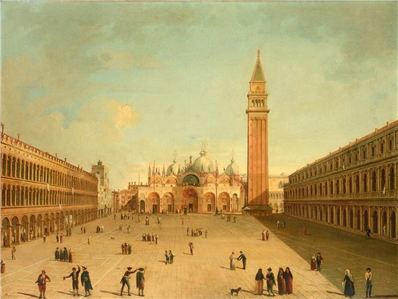 Vue de la Piazza San Marco à Venise by Canaletto
