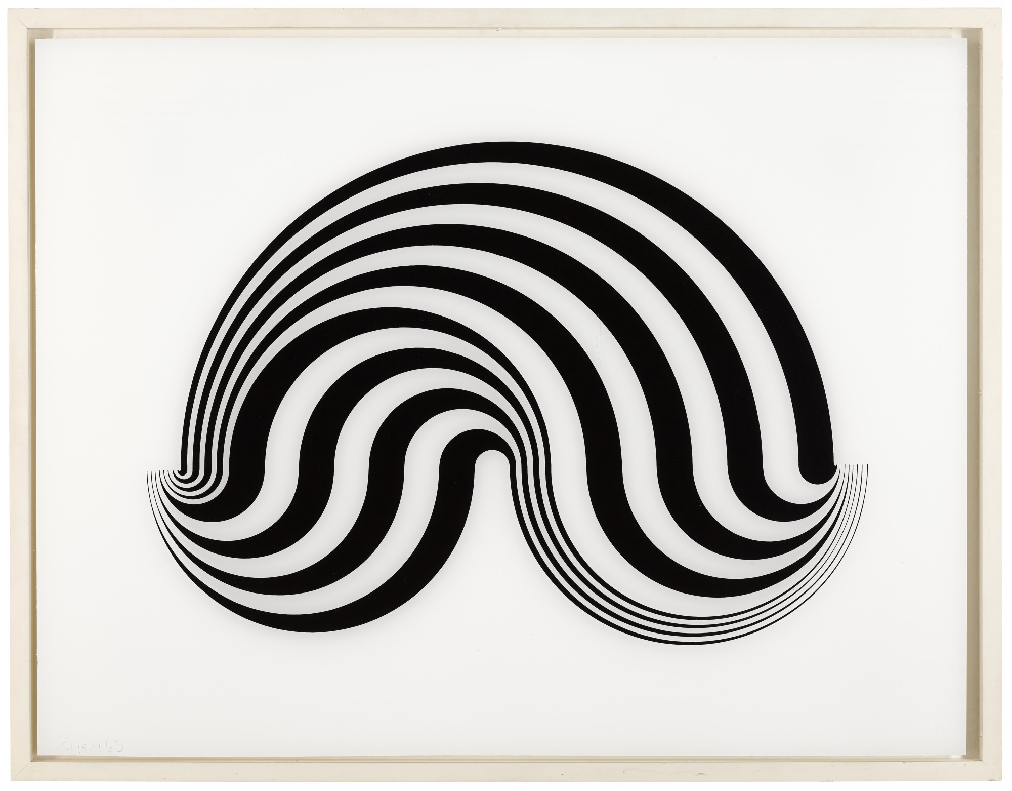 Bridget Riley | UNTITLED (FRAGMENT 5) (S. 5E) (1965) | MutualArt