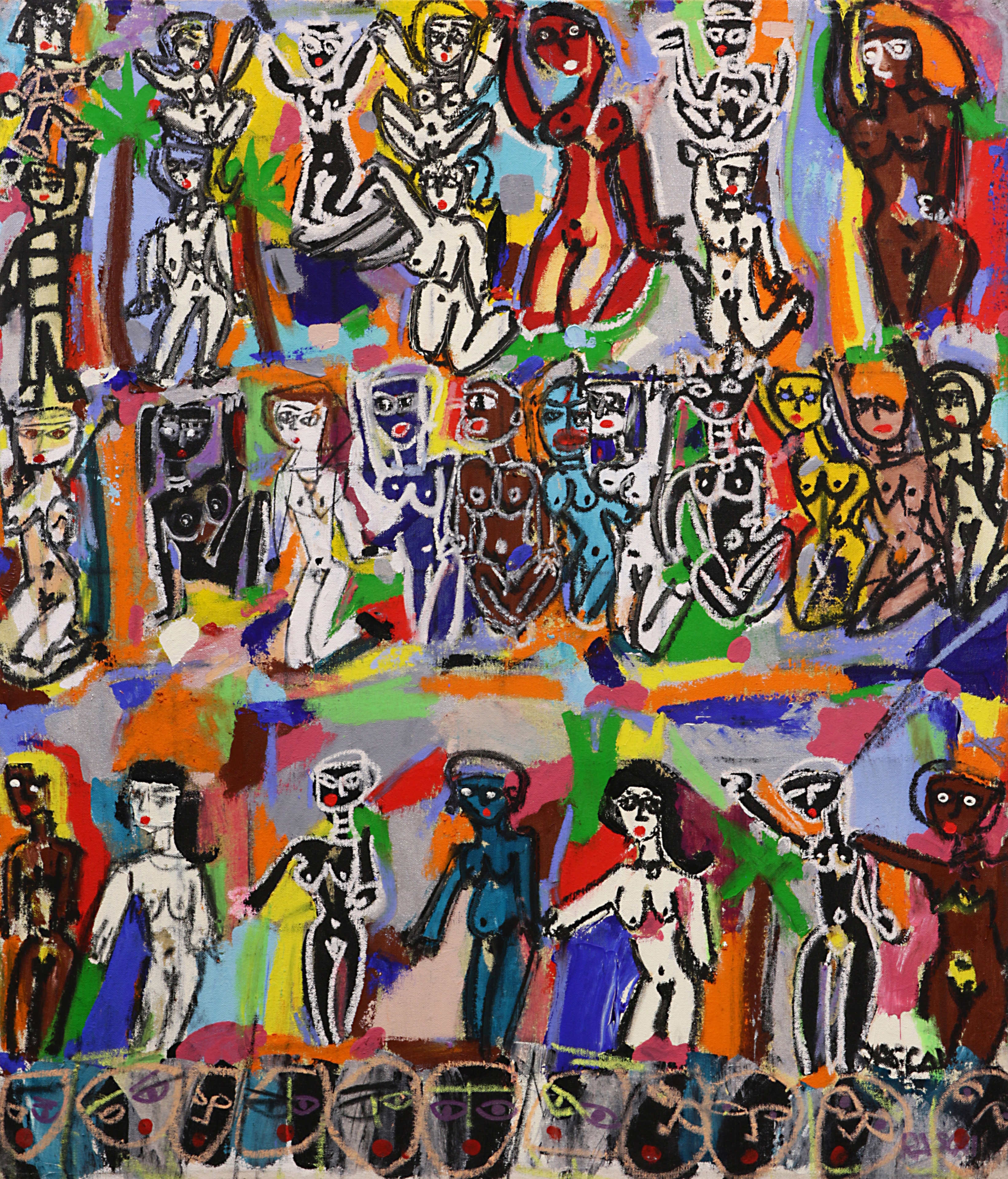 Artwork by Rascal, Untitled, Made of oil on canvas