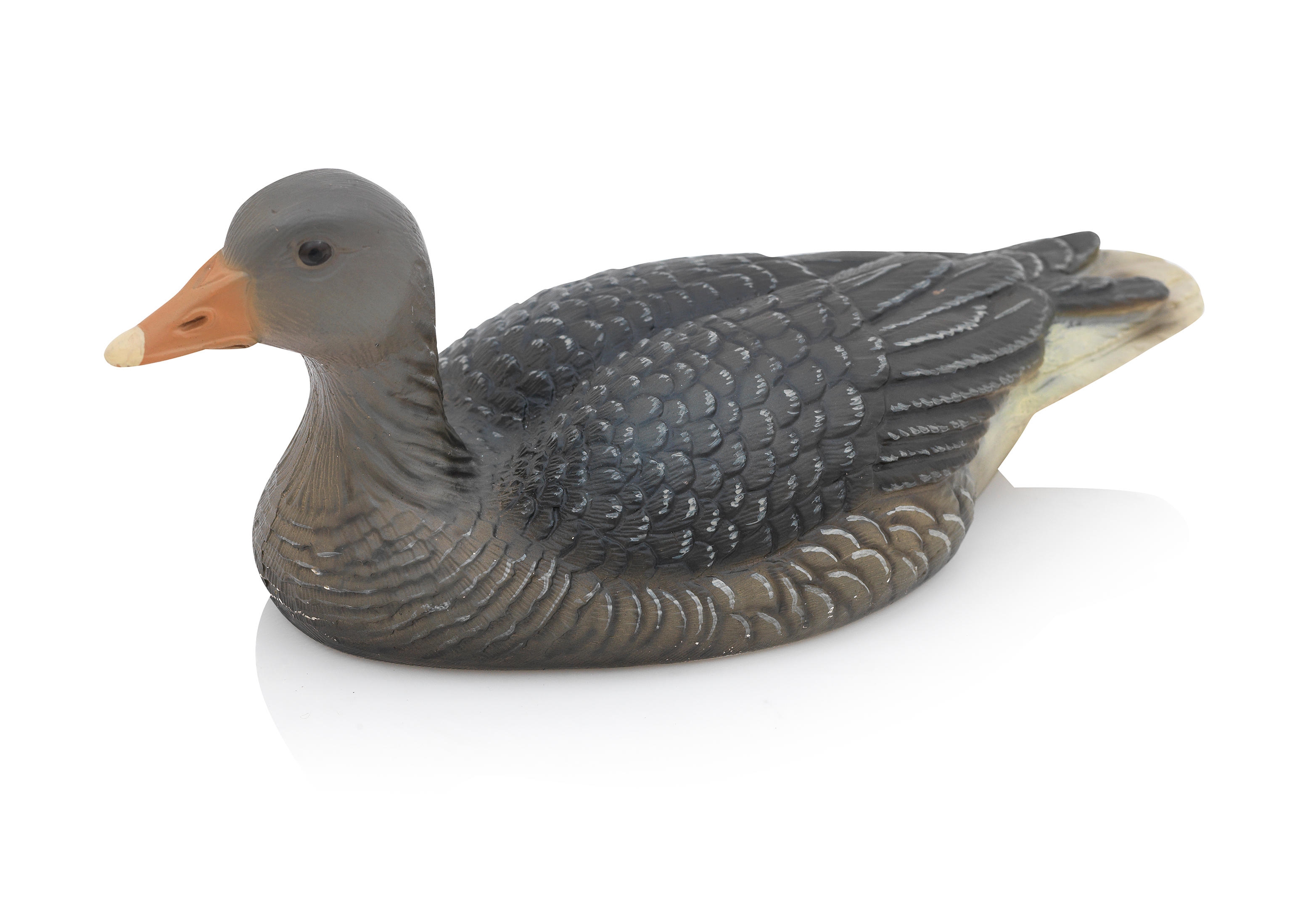 Artwork by Romeo Miracoli, A hand painted silver and enamel goose, Made of hand painted silver and enamel